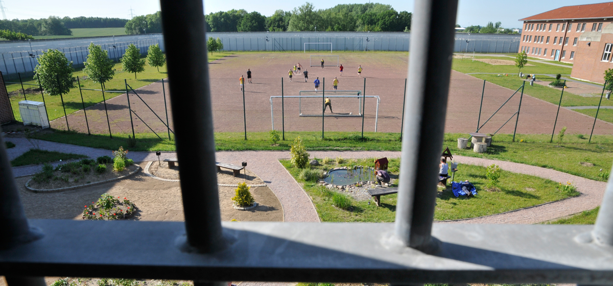 Blick auf den Sportplatz